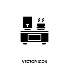 Food stall vector icon . Modern, simple flat vector illustration for website or mobile app.Food stall symbol, logo illustration. Pixel perfect vector graphics
