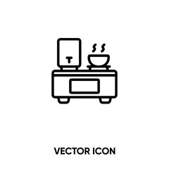 Food stall vector icon. Modern, simple flat vector illustration for website or mobile app.Food stall symbol, logo illustration. Pixel perfect vector graphics