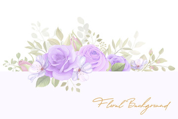 Elegant soft floral background design