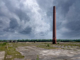 Fototapeten Abandoned factory site in Puttershoek, Zuid-Holland Province, The Netherlands © Holland-PhotostockNL