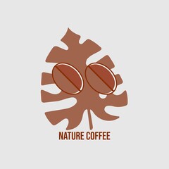 simple and modern coffee shop logo .