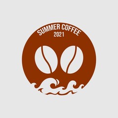 simple and modern coffee shop logo .
