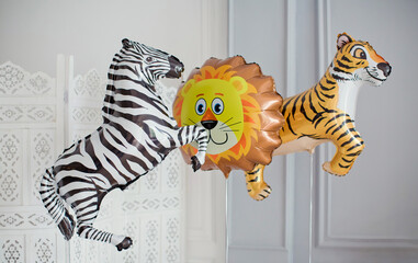Jungle party animal balloons decorations