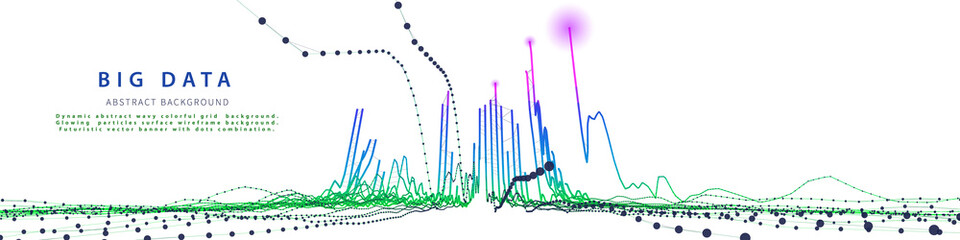 Abstract analytical background with polygonal lines  analyze.  Analytics algorithms data. Big data. Data chart. Quantum cryptography concept. Data chart.  Banner for business, science and technology.