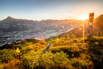 Sonnenaufgang in Kitzbühel bei Tirol