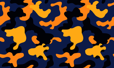 Texture military camouflage repeats seamless Vector Pattern For fabric, background, wallpaper and others. Classic clothing print. Abstract monochrome seamless Vector camouflage pattern.