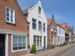 Foto op Plexiglas De Voorstraat in Willemstad, Noord-Brabant Province, The Netherlands © Holland-PhotostockNL