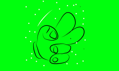 Illustration design with left hand object to commemorate international left hand day