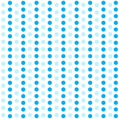 Light blue and dark blue dot vectors alternate vertically.