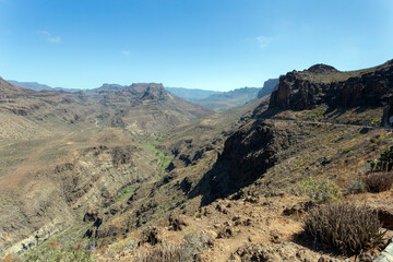 View of Gran Canaria from the Mirador de Arteara
