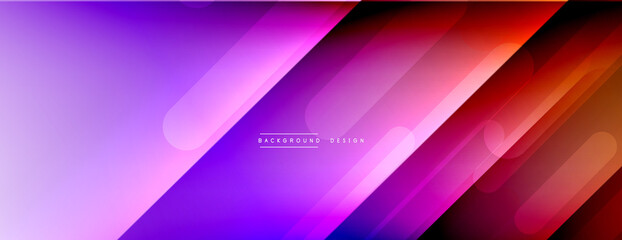 Dynamic lines abstract background. 3D shadow effects and fluid gradients. Modern overlapping forms