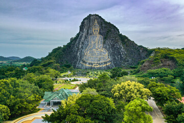 Fototapeta na wymiar Buddha Mountain in Pattaya, Chonburi, Thailand