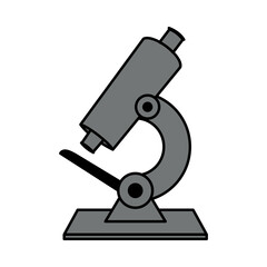 Microscope. Doodle style icon.