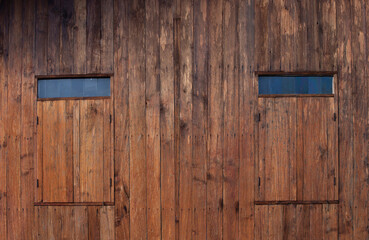 close up old wooden wall
