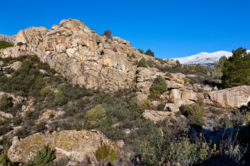 Fototapeta premium Riscos de La Higuera. La Pedriza. España. Europa.