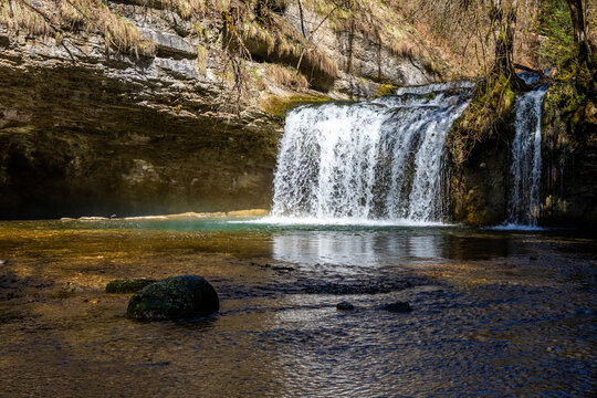 Waterfalls of Herisson Menetrux-en-Joux France