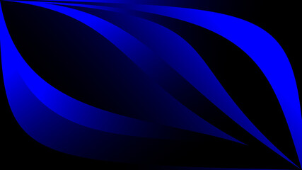 Bright blue vector cover. Lines on blurred abstract background with gradient. Templates can be used as backgrounds.