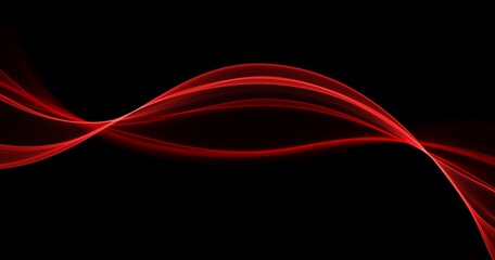 Abstract red lines background. Flow dynamic wave. Digital data structure. Future mesh or sound wave. Motion visualization. Magic vector illustration.