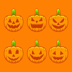 halloween pumpkin set