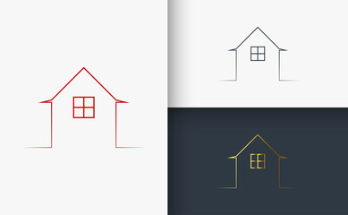 Real Estate And Construction Logo Set