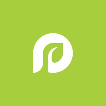letter P leaf logo
