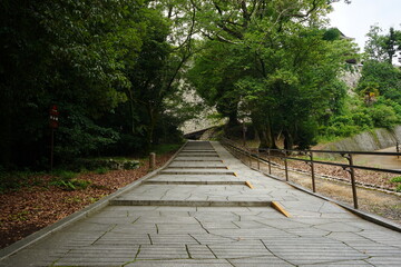 Stone Steps at Matsuyama Park in Ehime, Japan - 日本 愛媛県 松山公園 階段