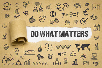 Do what matters 