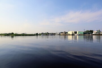 Fototapeta premium house on the river