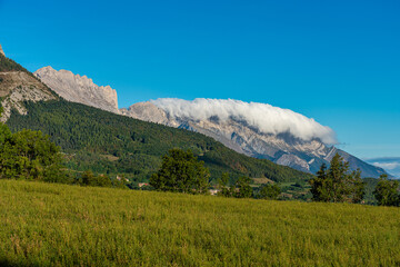Landscape at Saint Baudille et Pipet, Trieves in Vercors, French Alps, France