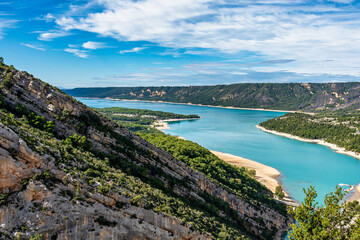 Fototapeta premium Verdon Gorge, Gorges du Verdon in French Alps, Provence, France
