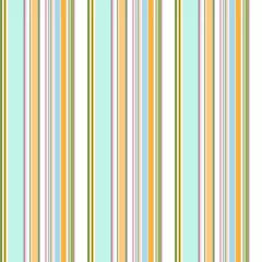 Behang Colored thin vertical stripes seamless pattern. Light geometric print in pastel colors. © Олена Маткова
