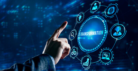 Internet, business, Technology and network concept.Business Transformation. Future and Innovation Internet and network concept