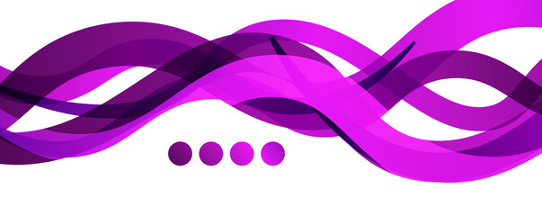 Abstract background - transparent overlapping wavy lines on white pattern. Vector Illustration For Wallpaper, Banner, Background, Landing Page