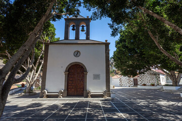 Iglesia de San Jose a small church in the village Fataga, Gran Canaria