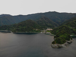 愛媛県八幡浜市　夢永海水浴場の風景