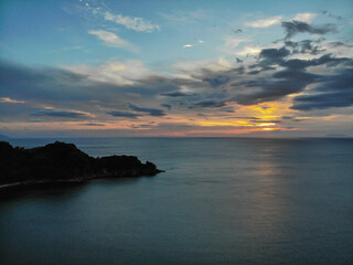 Fototapeta premium 愛媛県八幡浜市 夢永海水浴場の風景