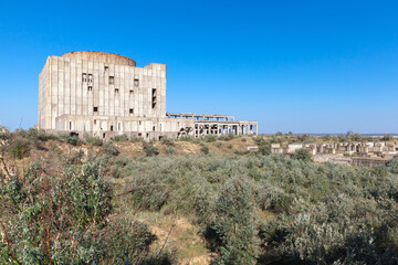 Fototapeta premium Exterior of Abandoned Crimean Atomic Energy Station