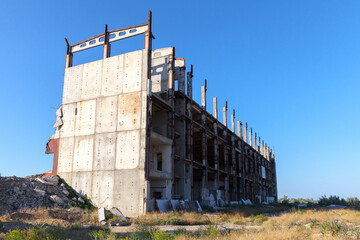 Abandoned Crimean Atomic Energy Station building