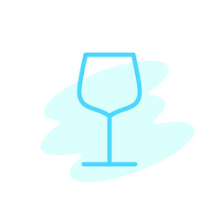 Illustration Vector Graphic of Wineglass icon