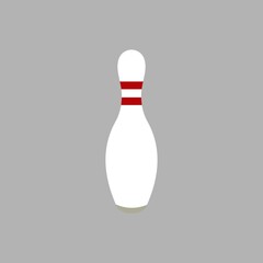 Bowling pin sport icon vector illustration graphic design