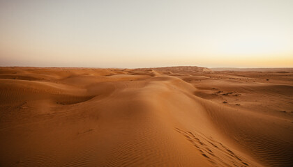 Fototapeta na wymiar Desert dunes in Oman