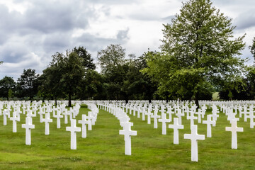 Fototapeta na wymiar Brittany American Cemetery and Memorial