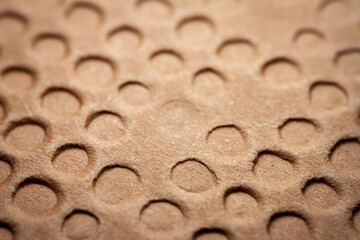 Extreme macro of embossed brown paper