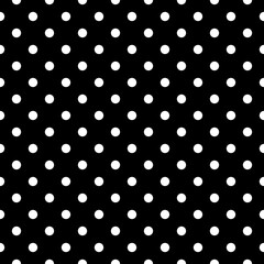 Monochrome polka dot seamless pattern for graphic design..Universal polka dot texture.