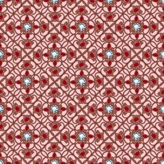 Vintage jewelry seamless pattern with colored gems...Flowers made of precious stones...