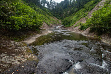 赤水沢　ナメ床とスラブ