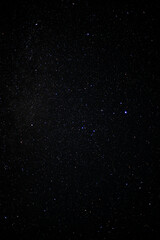 starry sky in the northern hemisphere, stars in the sky in summer July 2021. astrophotography in real time