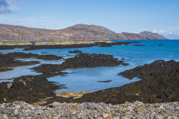 Fototapeta na wymiar Eriskay is an island in the Outer Hebrides and is located between South Uist and Barra