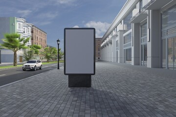 Fototapeta premium Mufi Sign Board Mockup