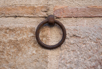 metal ring on the wall